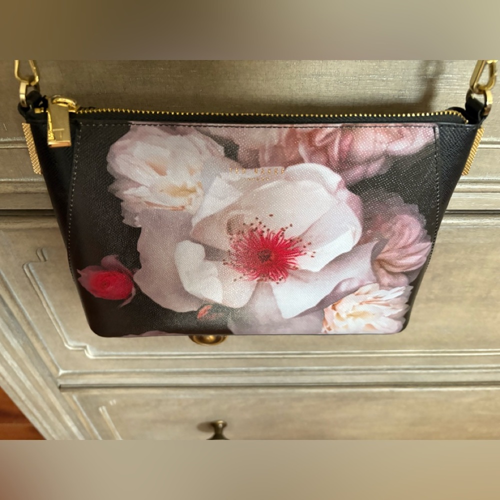 Ted Baker Floral Black Crossbody Bag